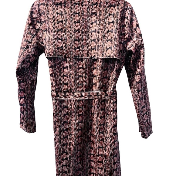 Blank NYC NWT Snakeskin Faux Leather Trench Coat Size XS Jacket NEW! - Picture 8 of 9
